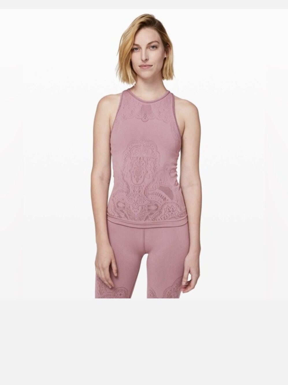 Lululemon Reveal Zen Tank Mauve Pink Size 10